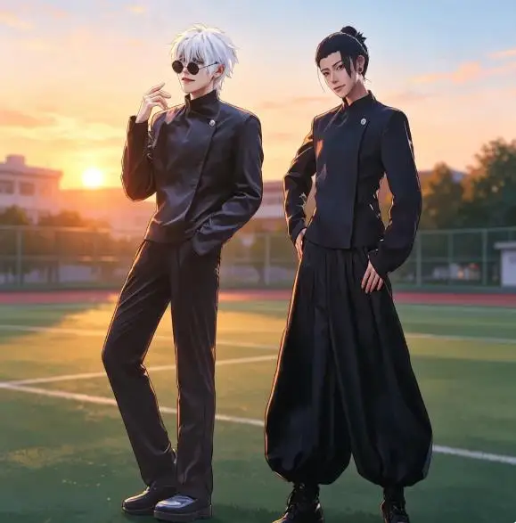 Anime Cosplay Gojo - Kostum Cosplay Anime Jujutsu Kaisen Gojo