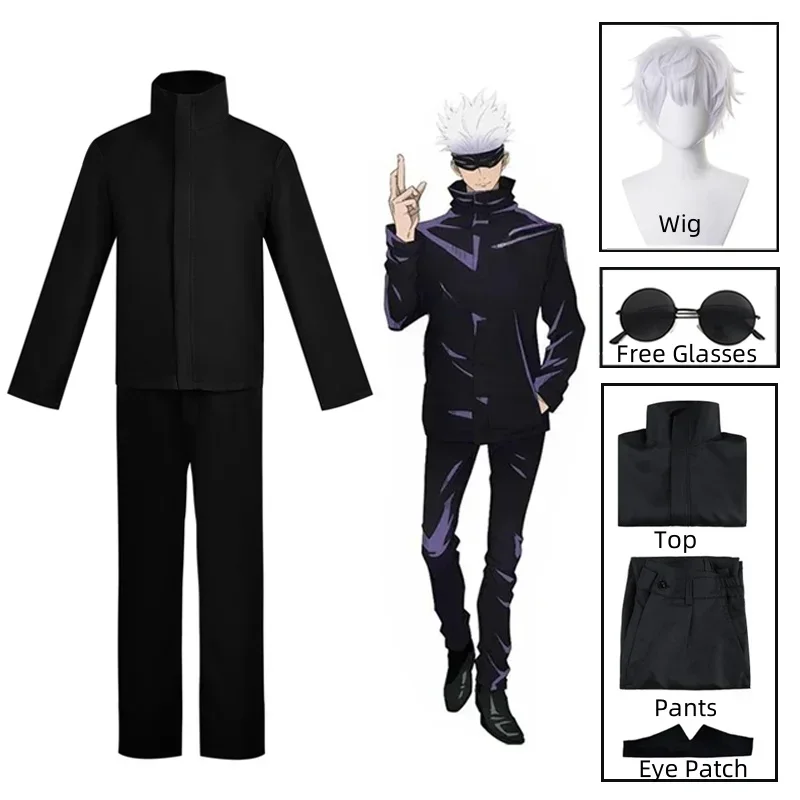 Anime Cosplay Gojo - Kostum Cosplay Anime Jujitsu Kaisen Gojo