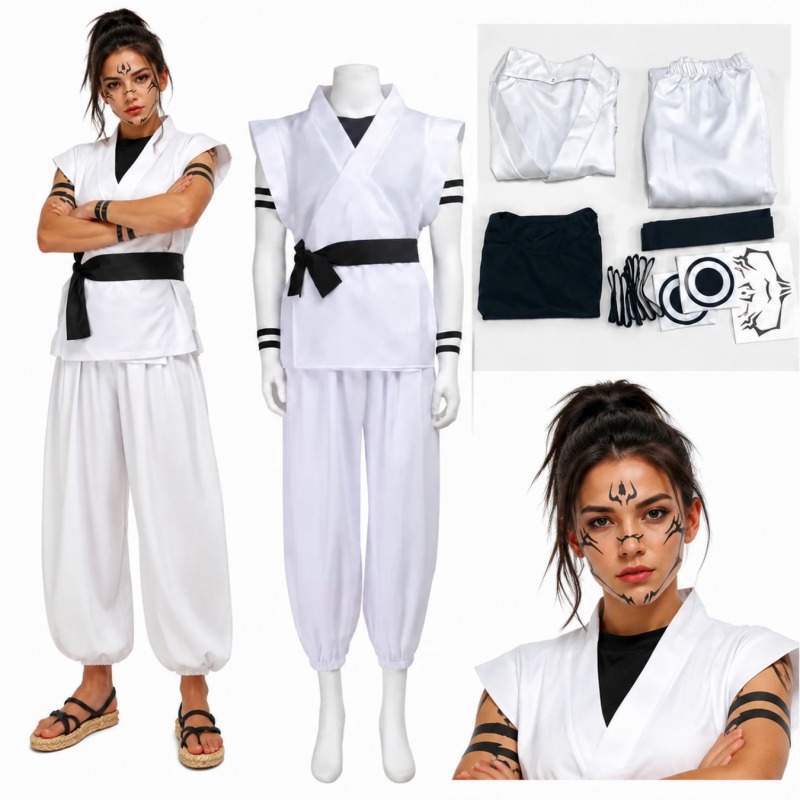 Jujutsu Kaisen Uniform - Kostum Cosplay Ryomen Sukuna Jujutsu Kaisen
