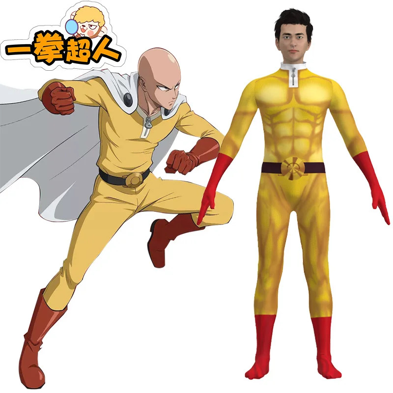 Anime Cosplay One Punch Man - Kostum Cosplay One Punch Man Halloween