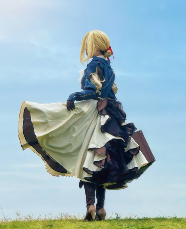 Violet Evergarden Dress - Kostum Cosplay Violet Evergarden Anime Violet