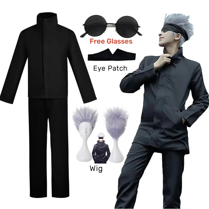 Anime Cosplay Gojo - Kostum Cosplay Anime Jujitsu Kaisen Gojo