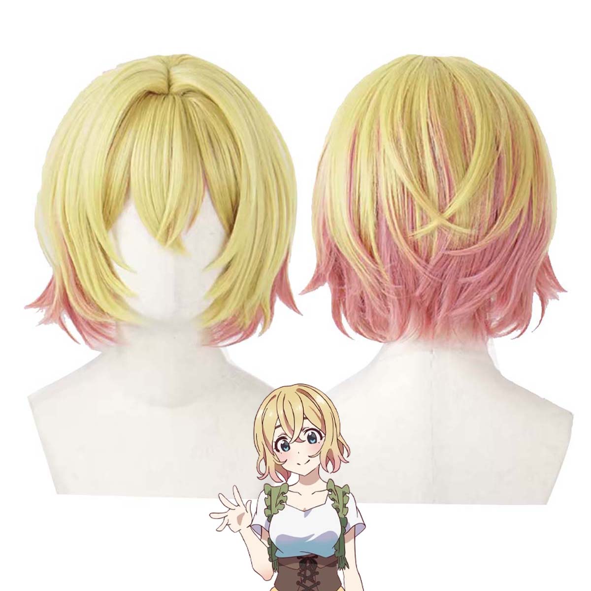 Anime Cosplay Girlfriend - Wig Cosplay Wanita Anime Rent-A-Girlfriend Asami