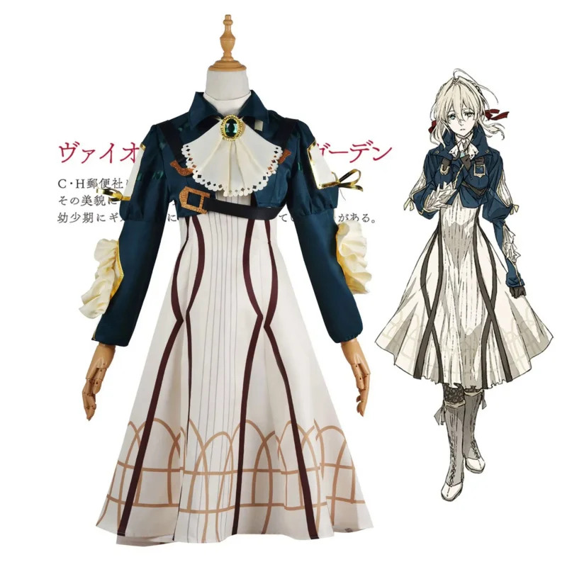 Violet Evergarden Dress - Kostum Cosplay Anime Violet Evergarden untuk