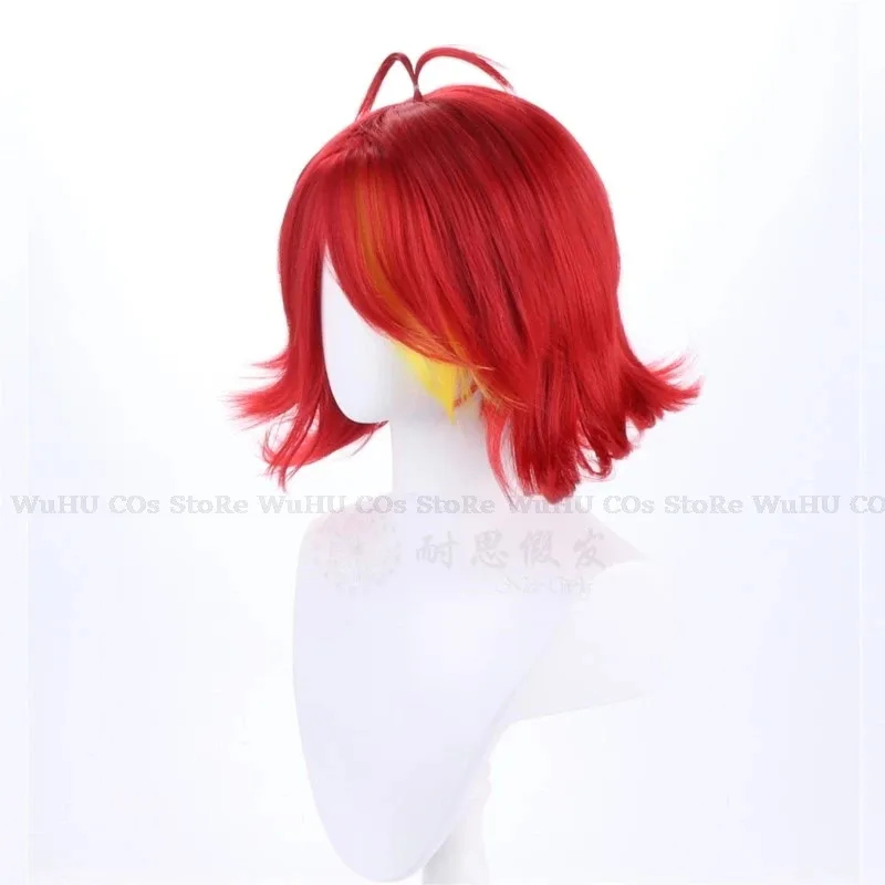 Anime Cosplay With Red Hair - Wig Cosplay Anime Hotel Hasbin Cos