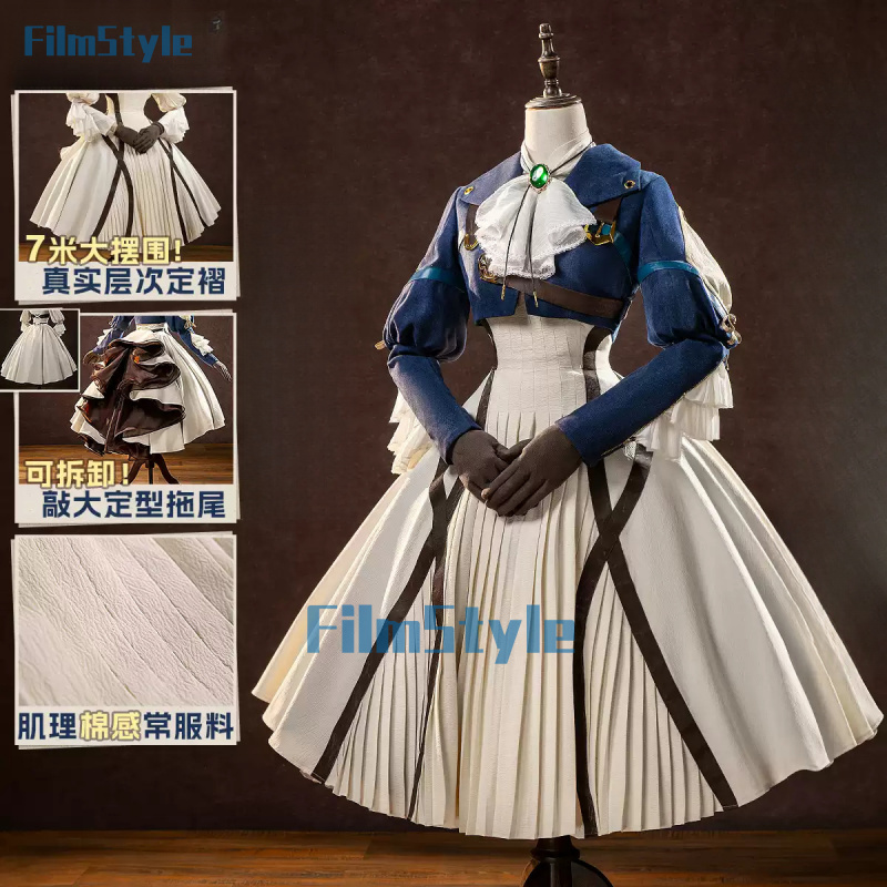 Violet Evergarden Kostum Cospl - Violet Evergarden Dress ulasan dan harga