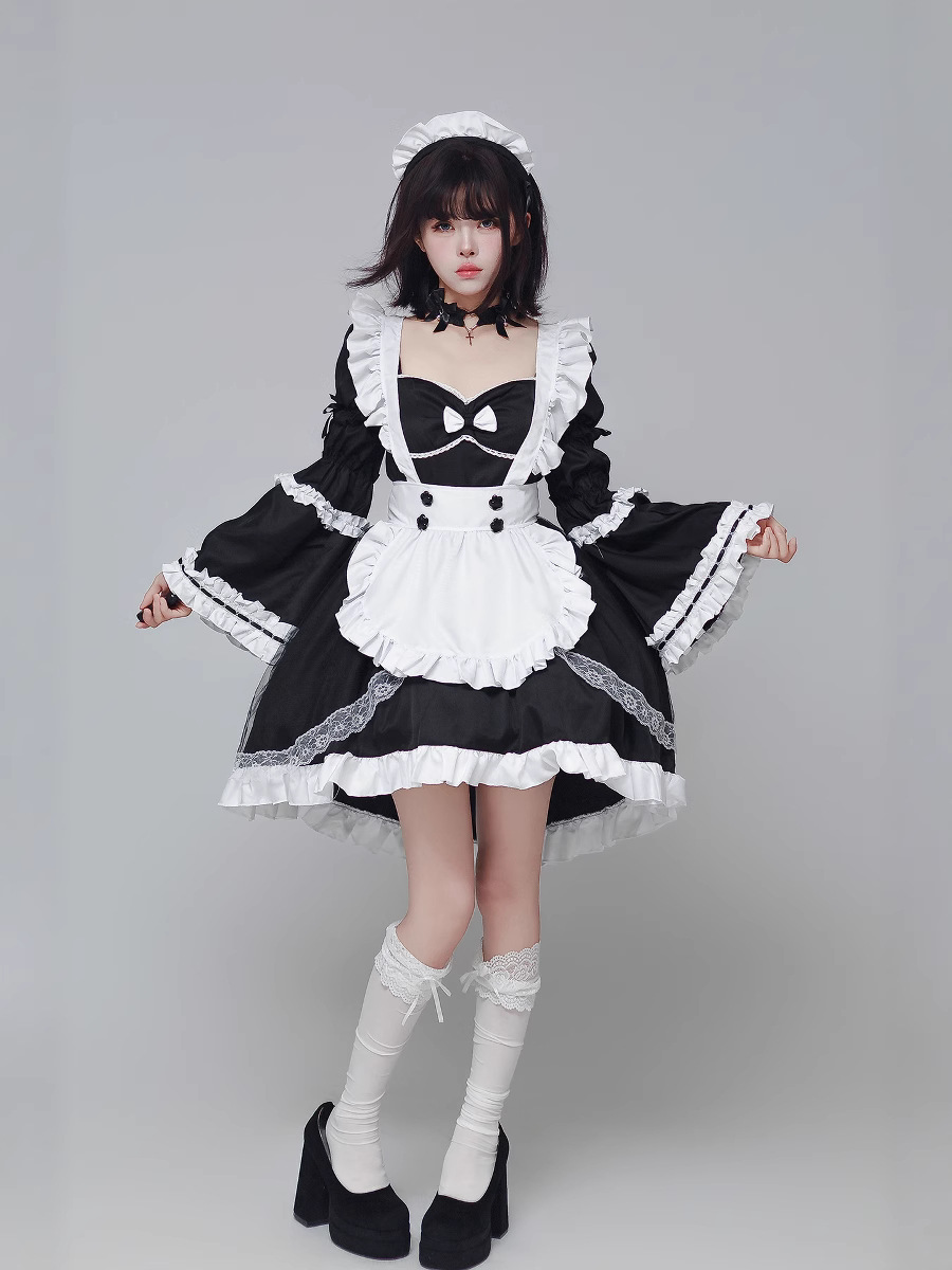 Kostum Cosplay Seragam Pelayan - Anime Cosplay Plus Size ulasan dan harga