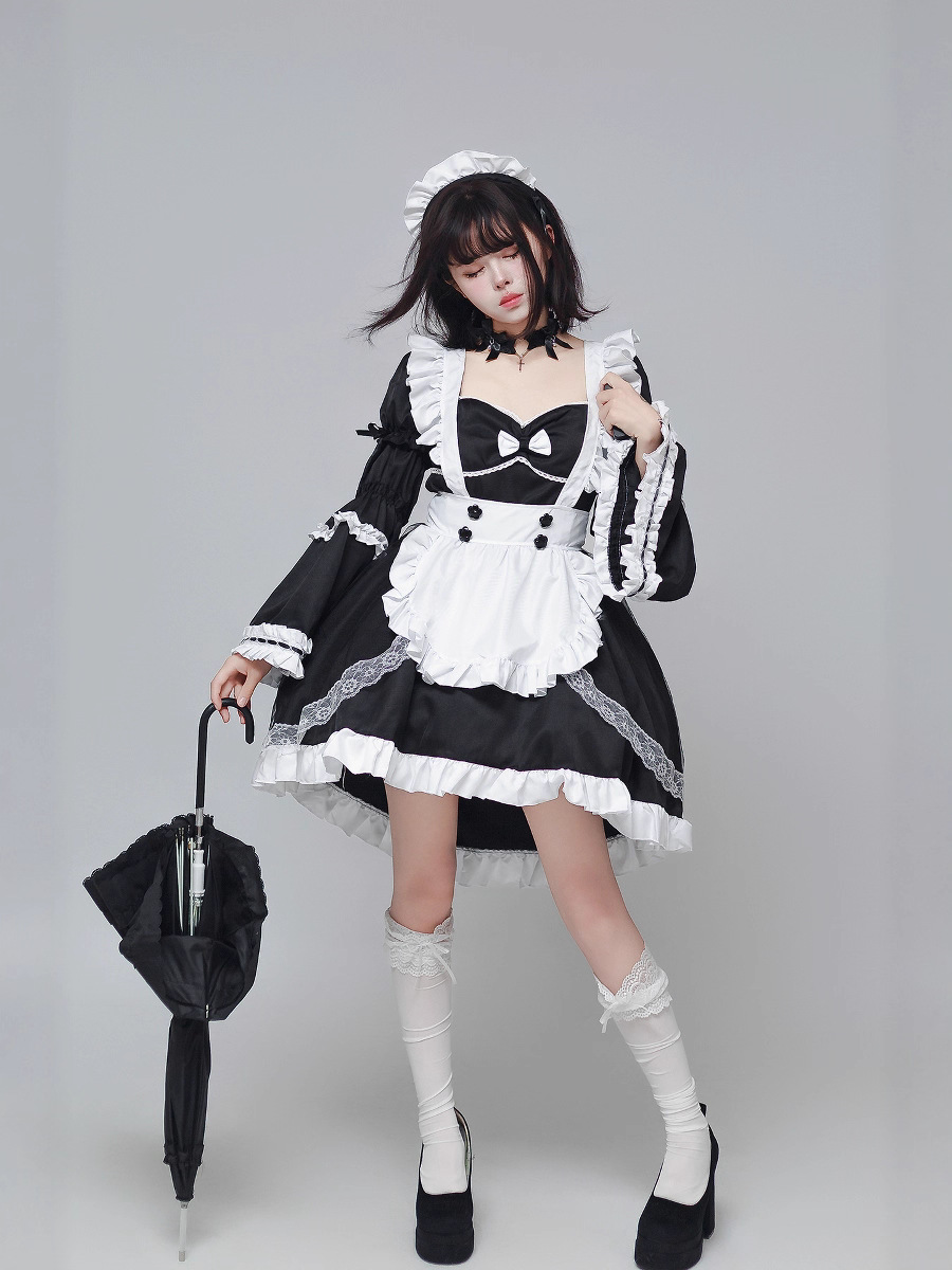 Kostum Cosplay Seragam Pelayan - Anime Cosplay Plus Size ulasan dan harga