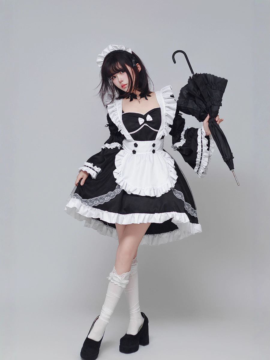 Kostum Cosplay Seragam Pelayan - Anime Cosplay Plus Size ulasan dan harga