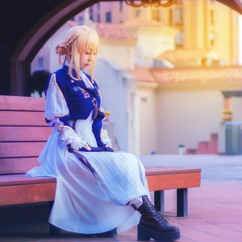 Kostum Cosplay Violet Evergard - Violet Evergarden Dress ulasan dan harga