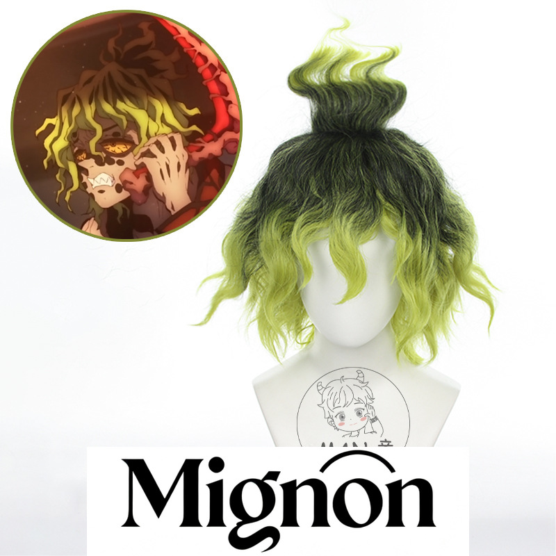 Wig Cosplay Mignon Gyutaro Ram - Anime Cosplay Male Easy ulasan dan harga