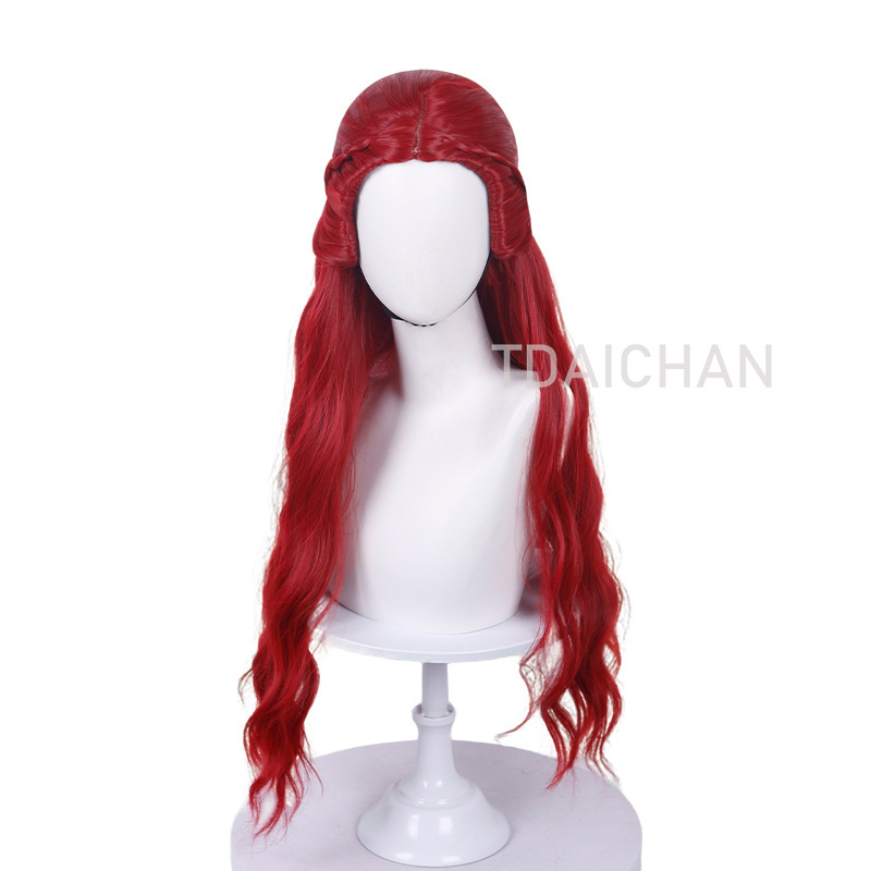 Wig Cosplay Keriting Merah Gay - Anime Cosplay With Red Hair ulasan dan harga