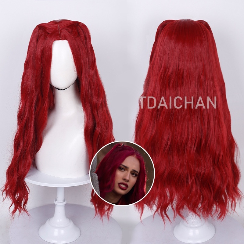 Wig Cosplay Keriting Merah Gay - Anime Cosplay With Red Hair ulasan dan harga