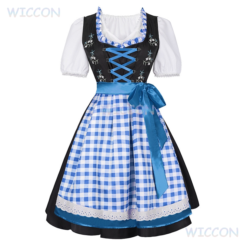 Gaun Dirndl Oktoberfest Baru 2 - Anime Cosplay Plus Size ulasan dan harga