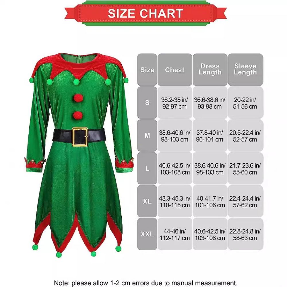 6 Paket Kostum Elf Natal Bahan - Anime Cosplay Little Girl ulasan dan harga