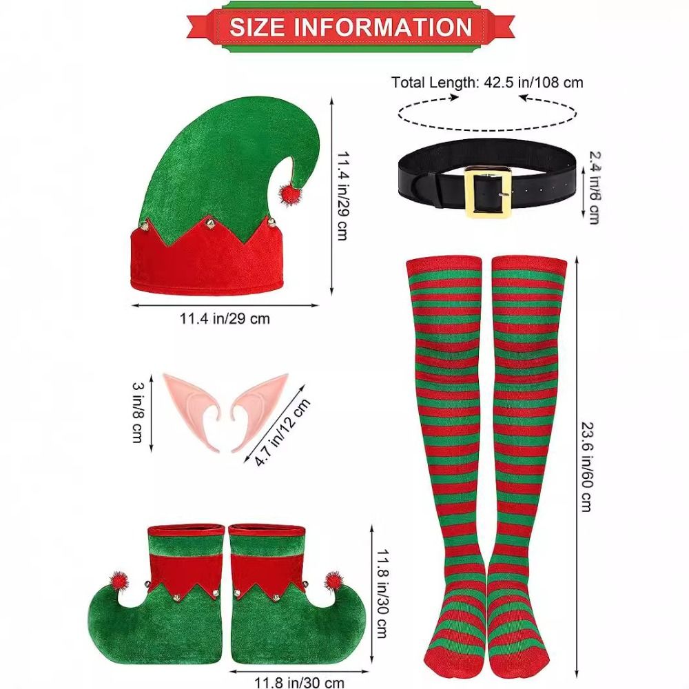 6 Paket Kostum Elf Natal Bahan - Anime Cosplay Little Girl ulasan dan harga
