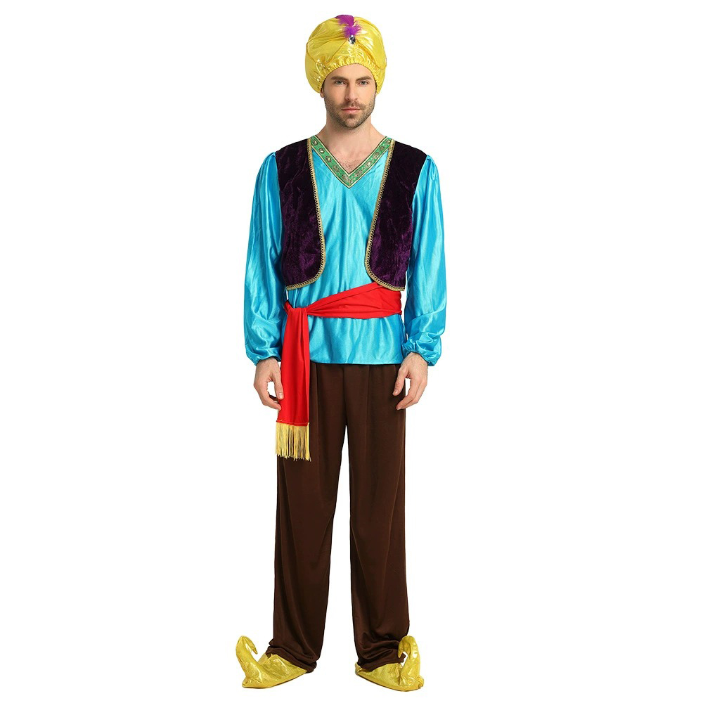 Kostum Pria Cosplay Lampu Alad - Anime Cosplay India ulasan dan harga