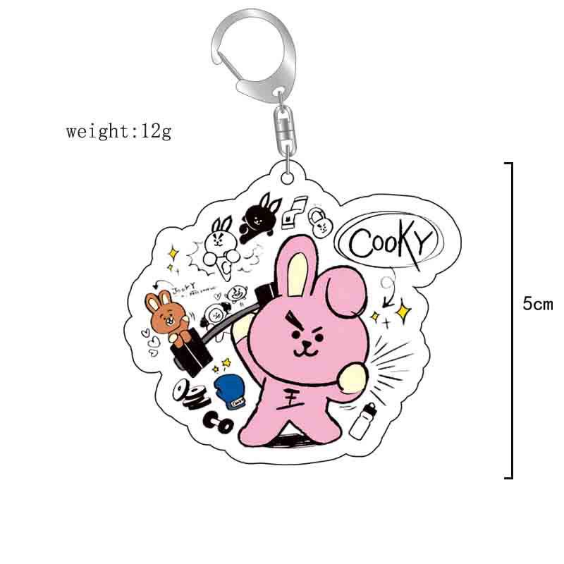 Gantungan kunci akrilik BT21 a - Anime Cosplay Girlfriend ulasan dan harga