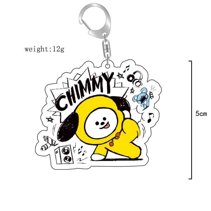 Gantungan kunci akrilik BT21 a - Anime Cosplay Girlfriend ulasan dan harga