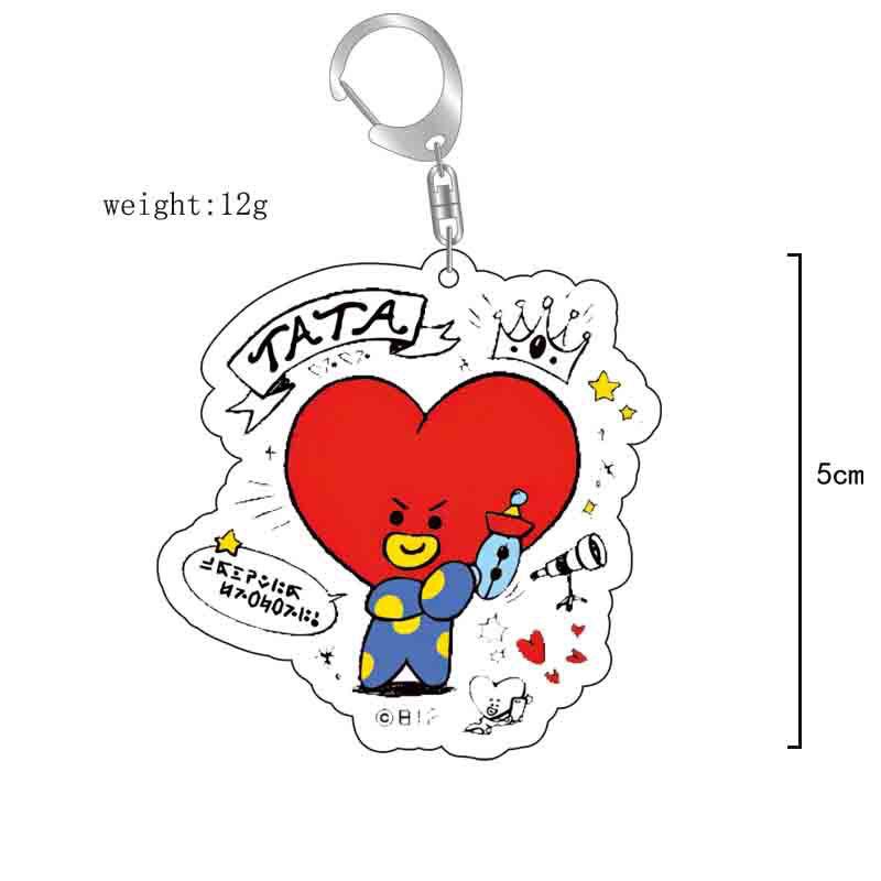 Gantungan kunci akrilik BT21 a - Anime Cosplay Girlfriend ulasan dan harga