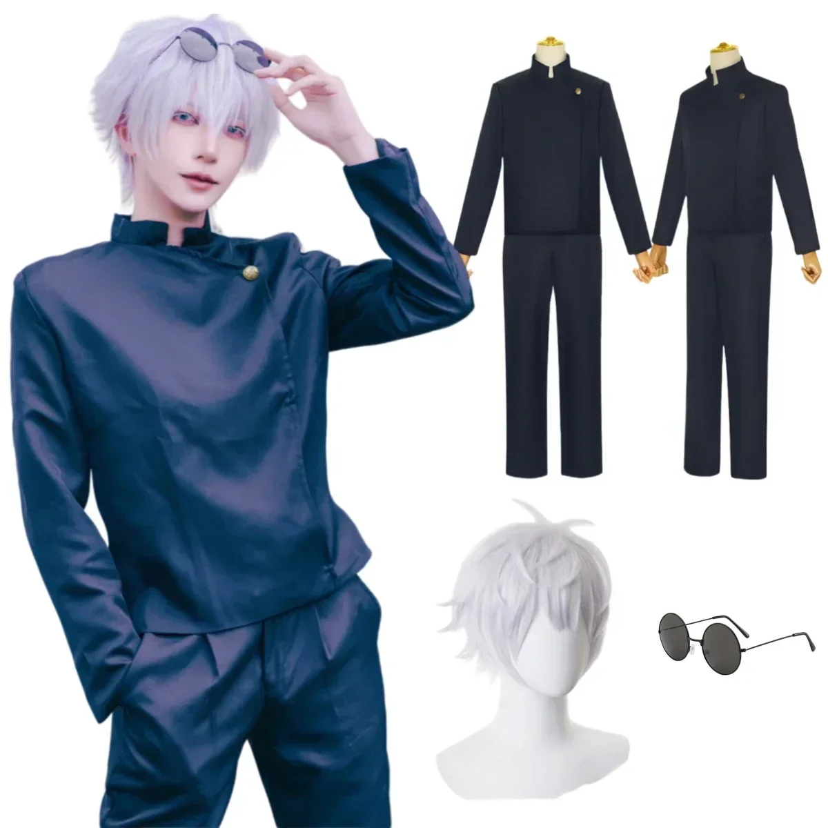 Kostum Cosplay Gojo Satoru unt - Anime Cosplay Gojo ulasan dan harga
