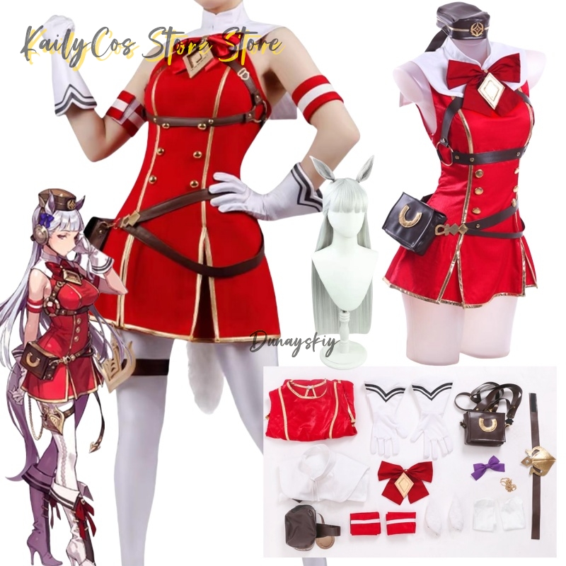 Kostum Cosplay Kapal Emas Wig  - Anime Cosplay With Red Hair ulasan dan harga