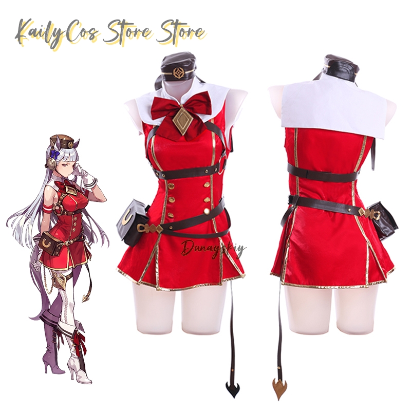 Kostum Cosplay Kapal Emas Wig  - Anime Cosplay With Red Hair ulasan dan harga