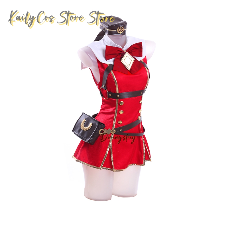 Kostum Cosplay Kapal Emas Wig  - Anime Cosplay With Red Hair ulasan dan harga