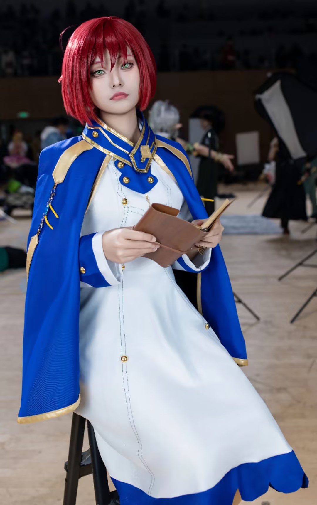Kostum Cosplay Shirayuki Anime - Anime Cosplay With Red Hair ulasan dan harga