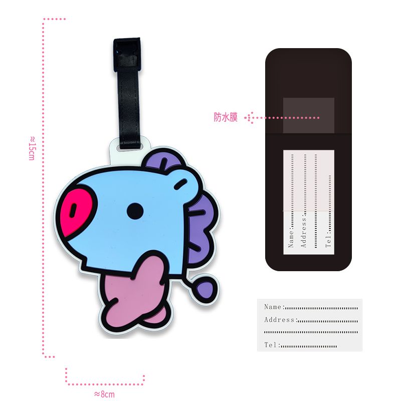 Gantungan kunci kartun BT21 lu - Cosplay Anime Online ulasan dan harga