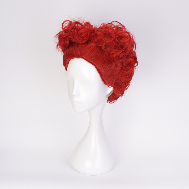 Wig Cosplay Alice Red Queen Ra - Anime Cosplay With Red Hair ulasan dan harga