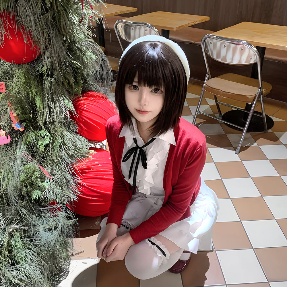 Set Rok Kemeja Mantel Merah An - Anime Cosplay Girlfriend ulasan dan harga