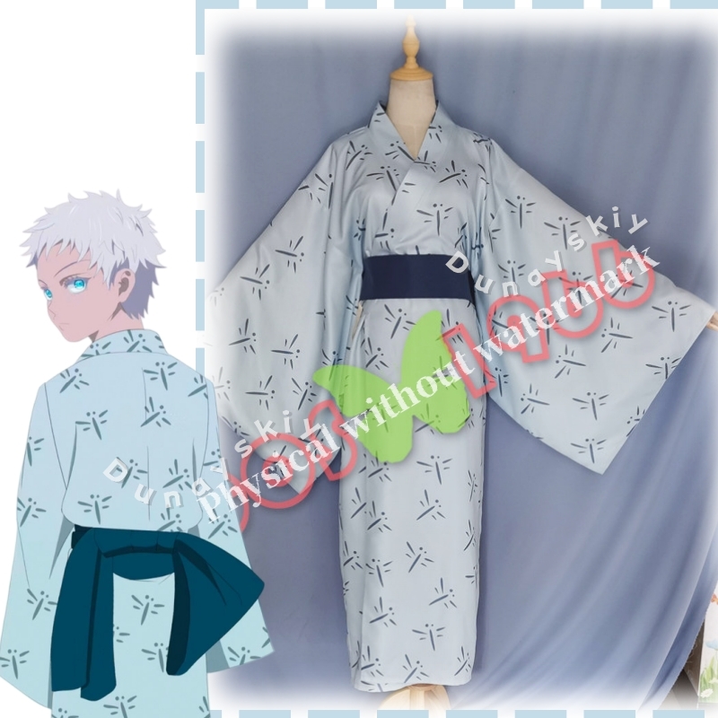 JJK Fanmade Kimono Tradisional - Anime Cosplay Gojo ulasan dan harga