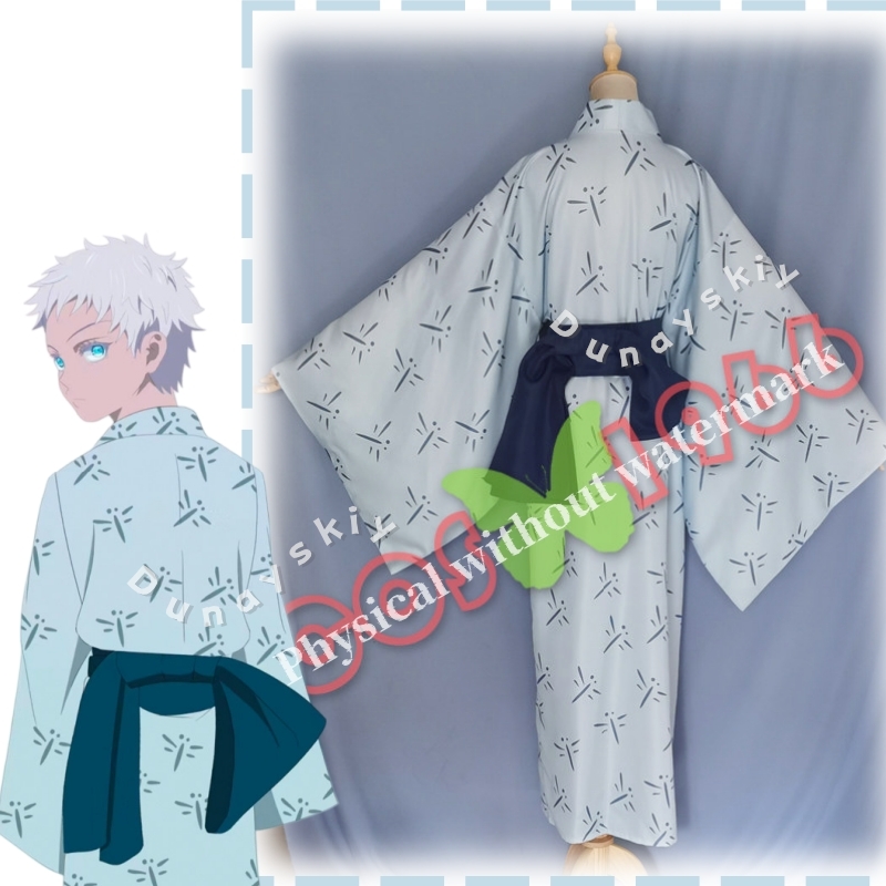 JJK Fanmade Kimono Tradisional - Anime Cosplay Gojo ulasan dan harga