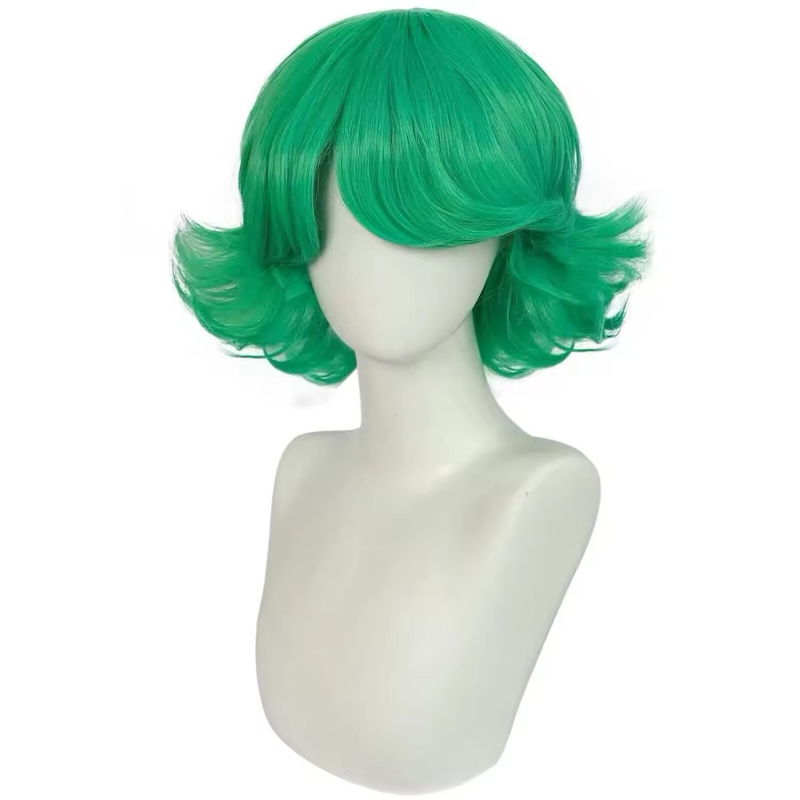 Kostum Wig Cosplay Tatsumaki d - Anime Cosplay One Punch Man ulasan dan harga