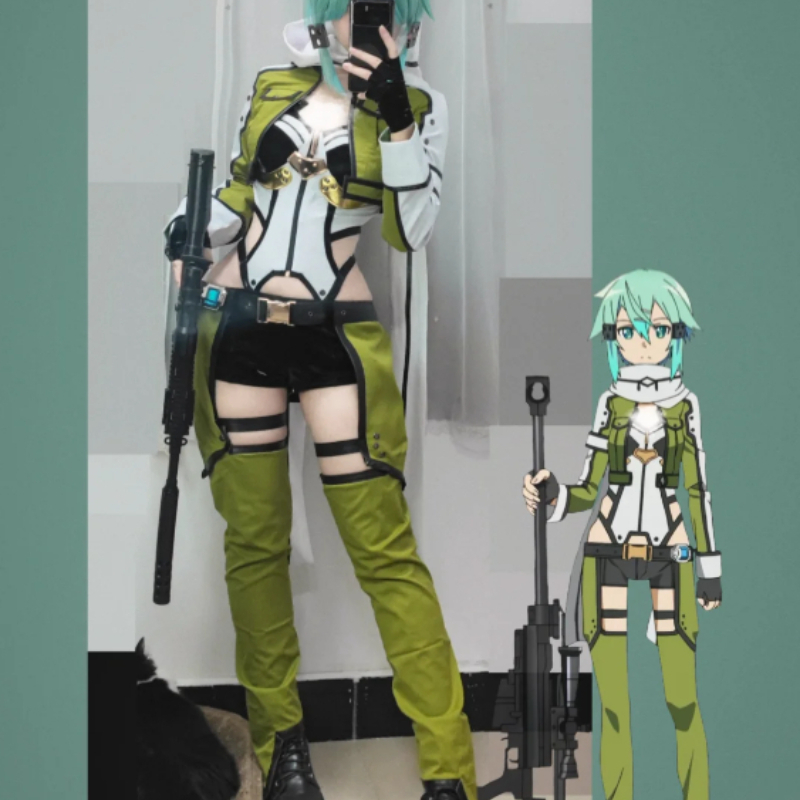 SAO Sword Art Online GGO Sinon - Cosplay Anime Online ulasan dan harga
