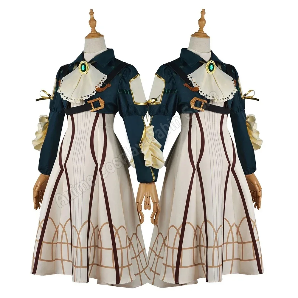 Wig Kostum Cosplay Anime Viole - Violet Evergarden Dress ulasan dan harga