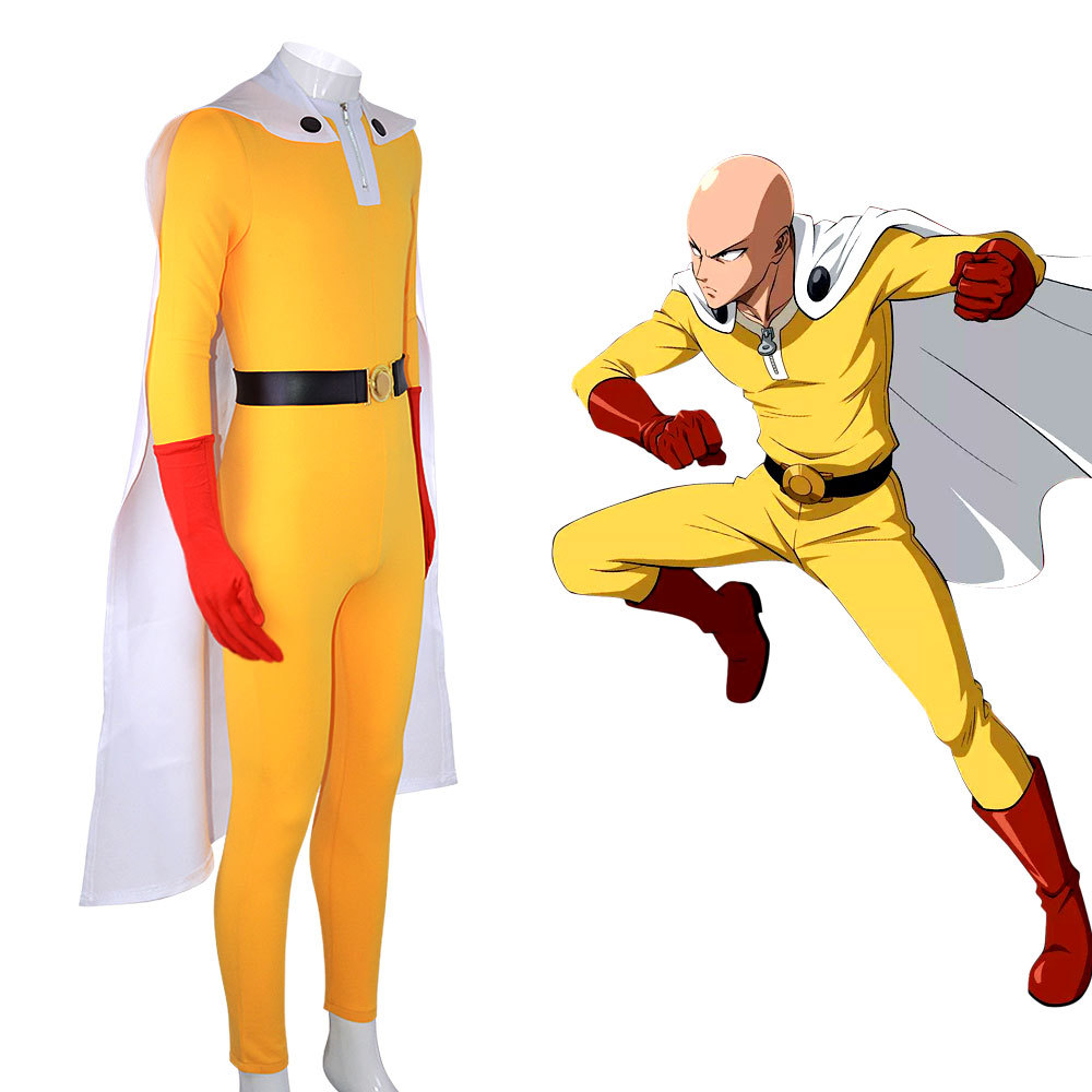 Kostum Cosplay One Punch Man S - Anime Cosplay One Punch Man ulasan dan harga