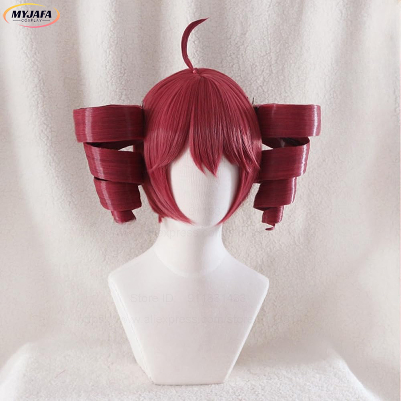 Wig Cosplay Anime Kasane Teto, - Anime Cosplay With Red Hair ulasan dan harga
