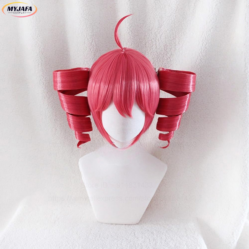 Wig Cosplay Anime Kasane Teto, - Anime Cosplay With Red Hair ulasan dan harga