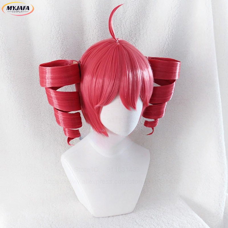 Wig Cosplay Anime Kasane Teto, - Anime Cosplay With Red Hair ulasan dan harga