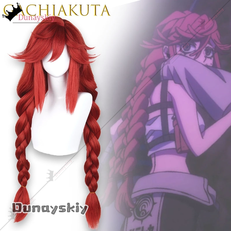 YiNuo@GACHIAKUTA Riyo Wig Cosp - Anime Cosplay With Red Hair ulasan dan harga