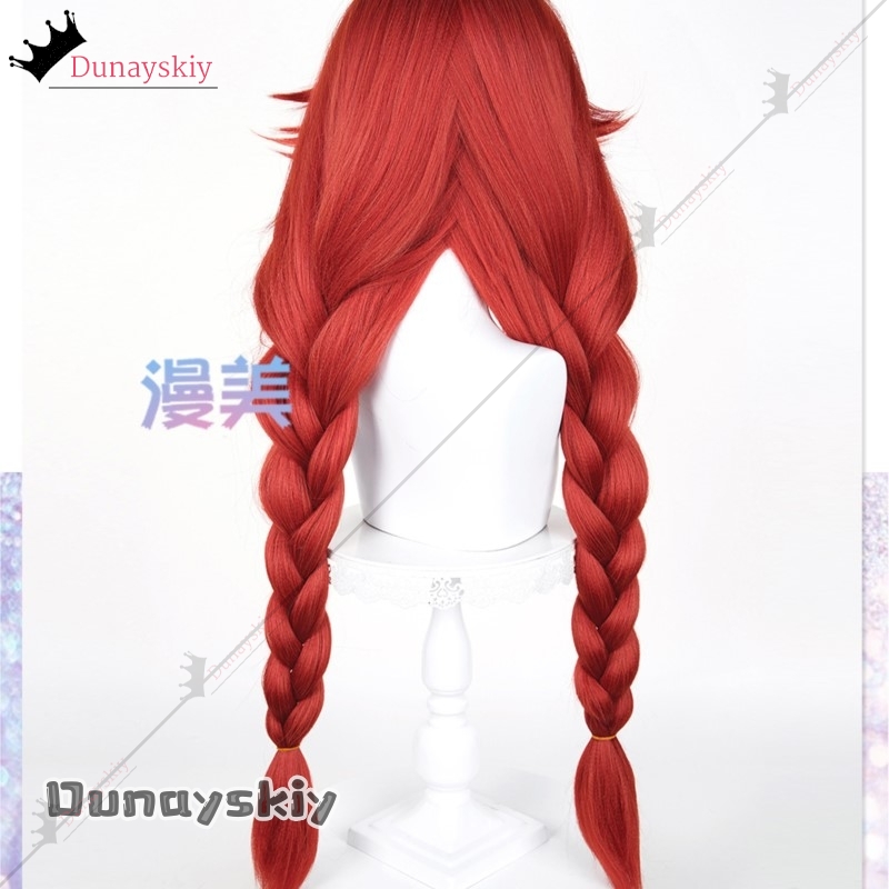 YiNuo@GACHIAKUTA Riyo Wig Cosp - Anime Cosplay With Red Hair ulasan dan harga