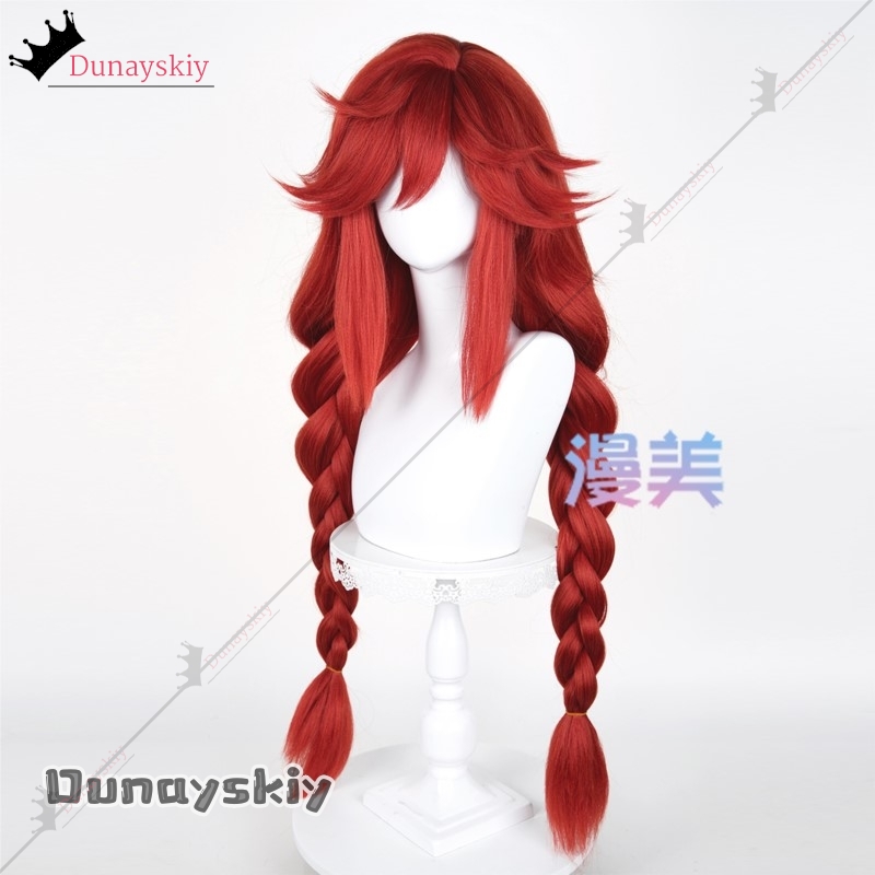 YiNuo@GACHIAKUTA Riyo Wig Cosp - Anime Cosplay With Red Hair ulasan dan harga