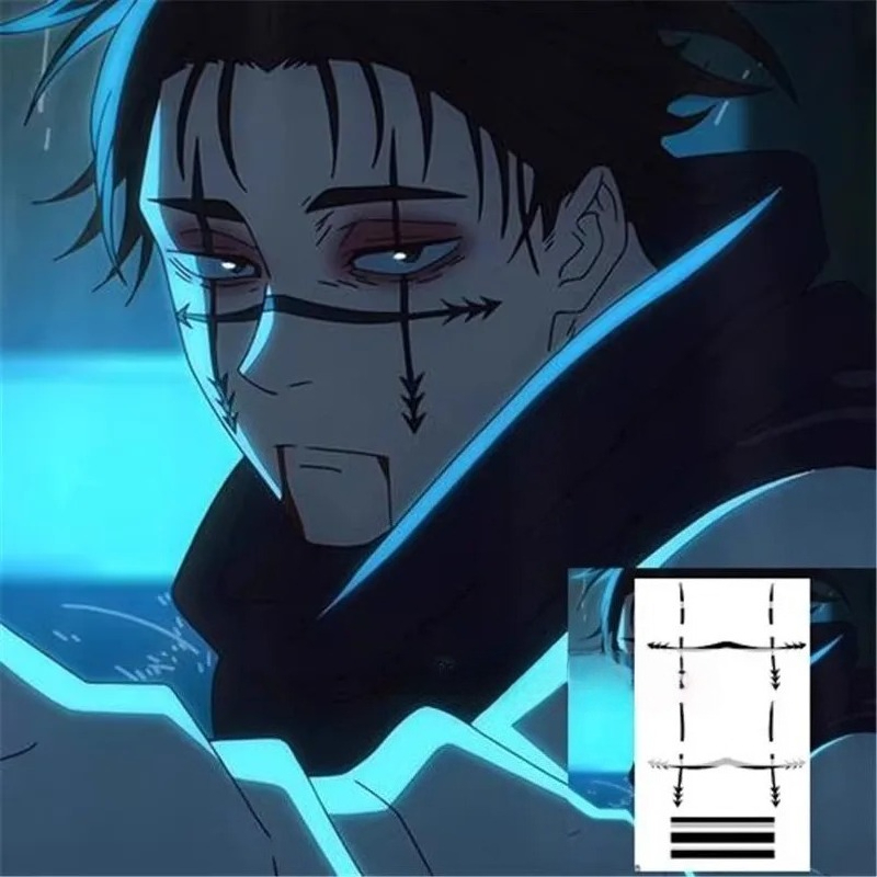 Stiker Tato Choso Anime Jujits - Jujutsu Kaisen Uniform ulasan dan harga