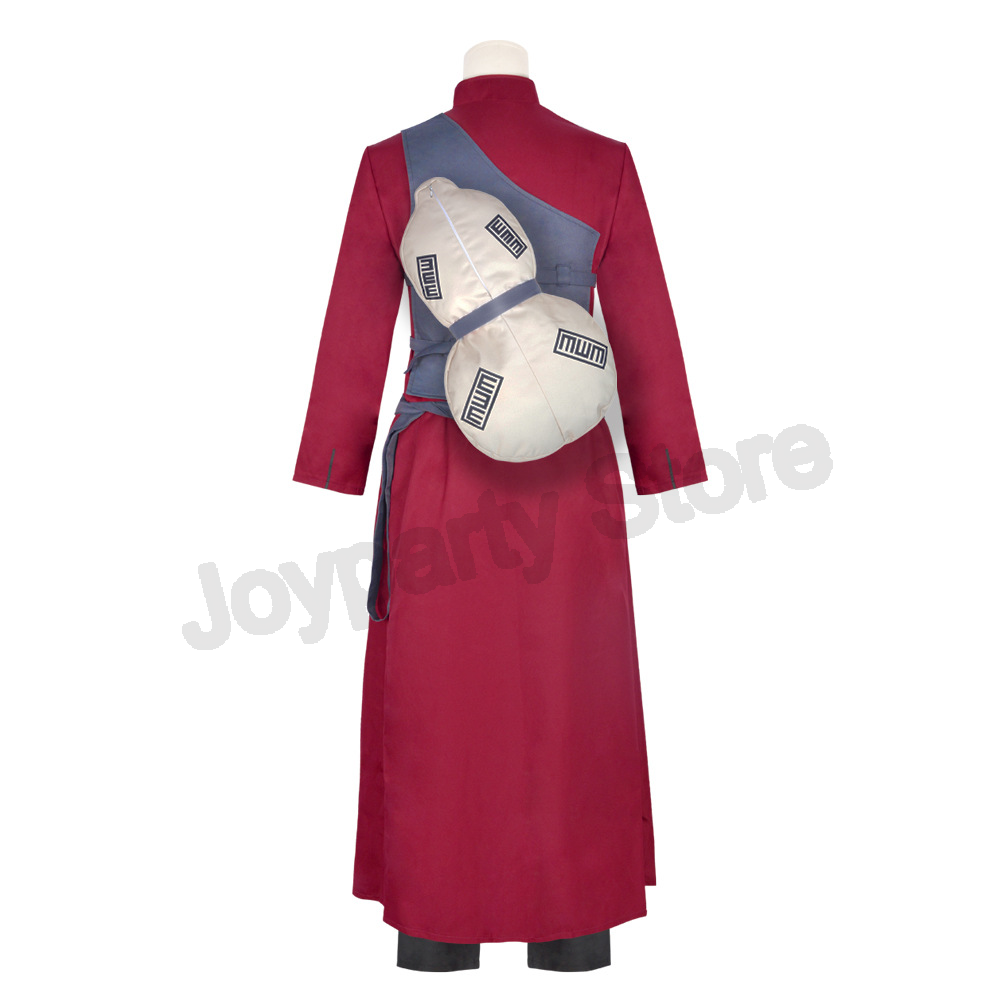 Gaara Cosplay Kostum Pasir Lim - Anime Cosplay With Red Hair ulasan dan harga